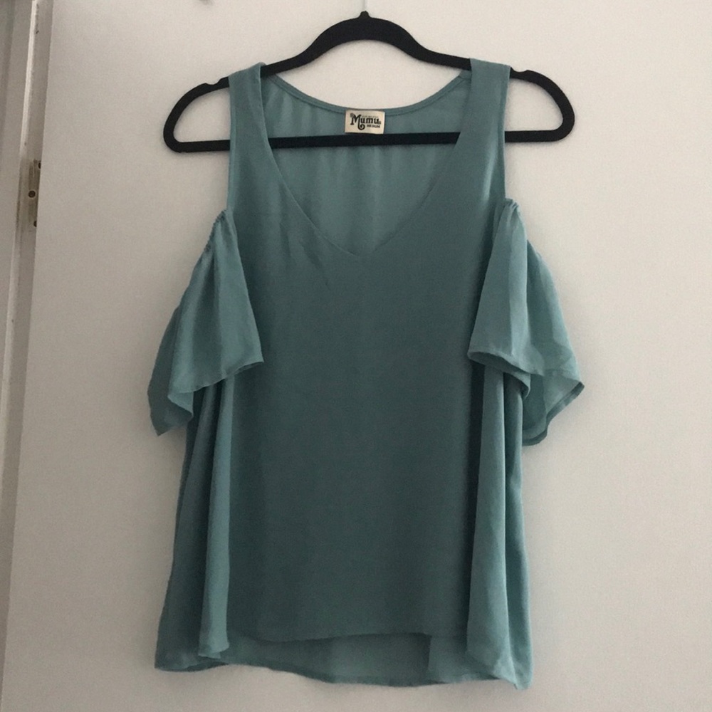 Show Me Your Mumu cold shoulder top